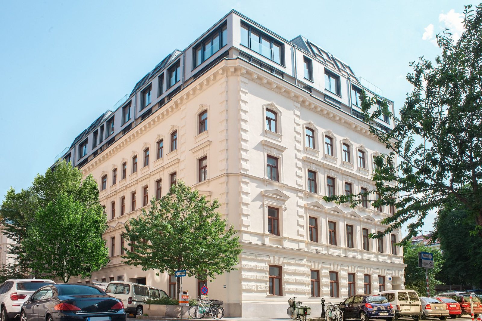 Mostgasse 5, sanierte Gründerzeitfassade